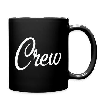Crew Script Logo - Tasse einfarbig - Schwarz - Rechts