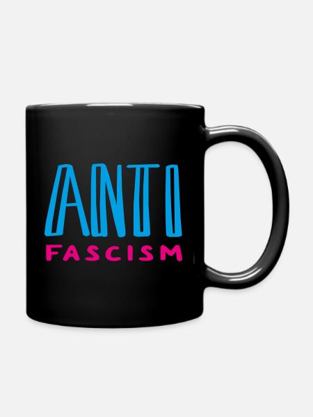 Antifascism - Tasse einfarbig - Schwarz