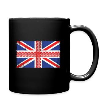 Cadeau de moto de drapeau du R-U - Mug uni - noir - Droite
