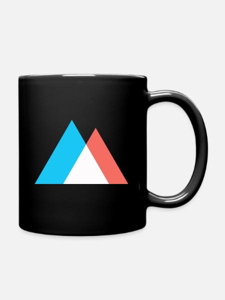Montagnes Abstrait Pop Art Art - Mug uni - noir