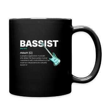 Bassist Definition Dictionary - Full Colour Mug - black - Right