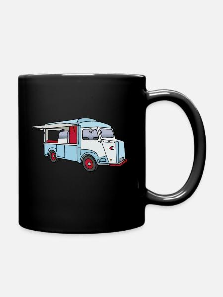 Imbisswagen Foodtruck c - Tasse einfarbig - Schwarz