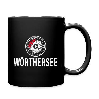Wörthersee tuning rim - vintage red - Full Colour Mug - black - Right