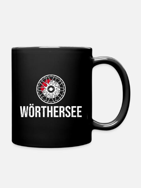 Wörthersee Tuningfelge - Vintage rot - Tasse einfarbig - Schwarz