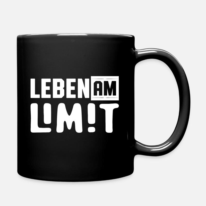 LEBEN AM LIMIT 20.1 - Tasse einfarbig - Schwarz