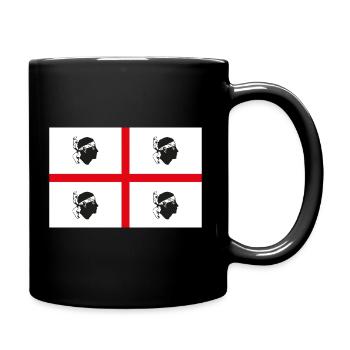 Drapeau de la Sardaigne - Mug uni - noir - Droite