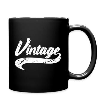 Vintage - Full Colour Mug - black - Right