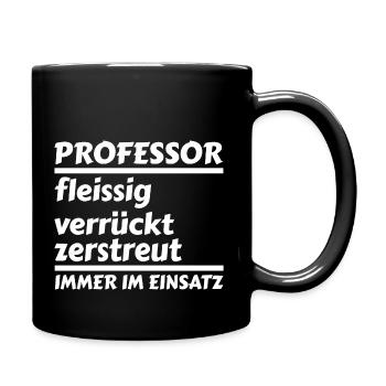 Professor Doktortitel Geschenk Geschenkidee prof - Tasse einfarbig - Schwarz - Rechts