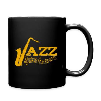 Chemise Jazz Saxophone - Mug uni - noir - Droite