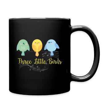 Kleine Vögel 2 - Tasse einfarbig - Schwarz - Rechts