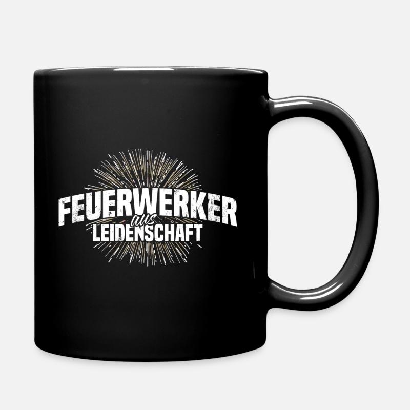 feuerwerk - Tasse einfarbig - Schwarz