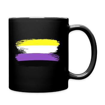 Drapeau Fierté Nonbinary LGBTQ Drapeau Pride LGBT - Mug uni - noir - Droite