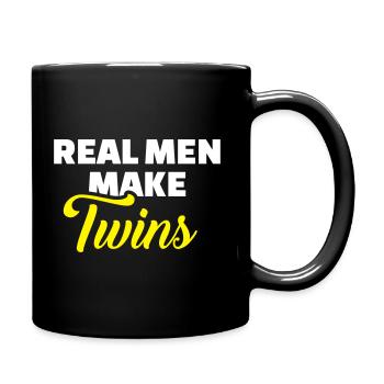 Zwillinge - Tasse einfarbig - Schwarz - Rechts