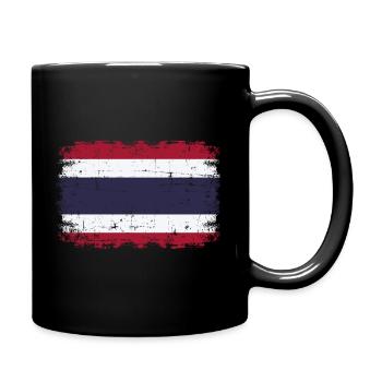 Thailand - Tasse einfarbig - Schwarz - Rechts
