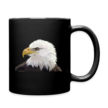 Bald eagle - Full Colour Mug - black - Right
