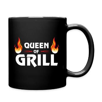 Reine des grillades en saison de barbecue d'été - Mug uni - noir - Droite