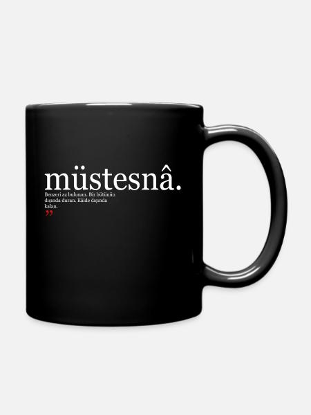 Türkisch müstesna türkische Wörter Spruch Geschenk - Tasse einfarbig - Schwarz