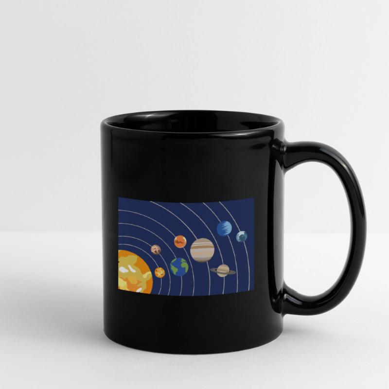 Solar system sun planets orbits Full Colour Mug