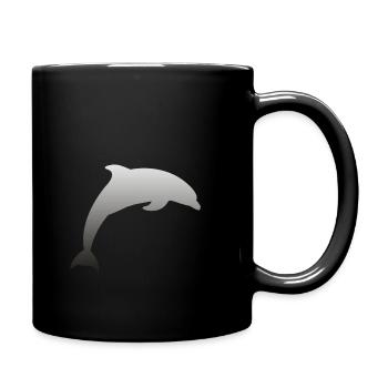 Dolphin - Full Colour Mug - black - Right