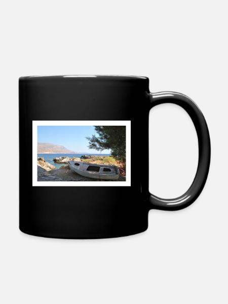 Kreta Plakat - Tasse einfarbig - Schwarz