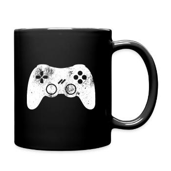 Controller Gamer Zocker Videospiel Video Spiel VG - Tasse einfarbig - Schwarz - Rechts