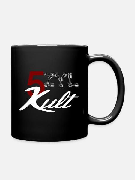 5 Zylinder Motor Kult - Tasse einfarbig - Schwarz