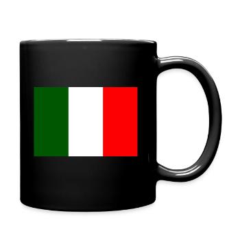 drapeau italien élégant au dos - Mug uni - noir - Droite