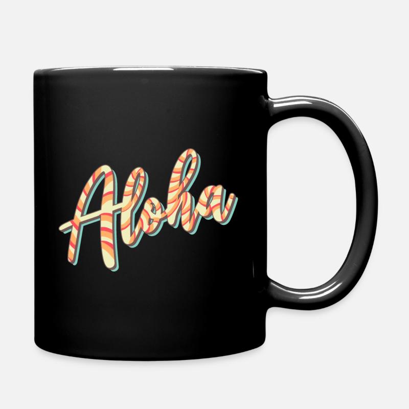 Aloha - Tasse einfarbig - Schwarz