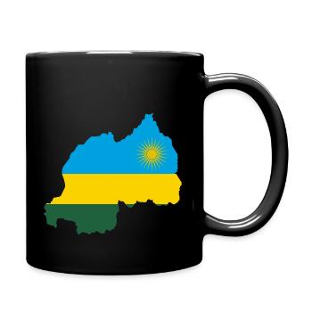 Rwanda flag - Tasse einfarbig - Schwarz - Rechts