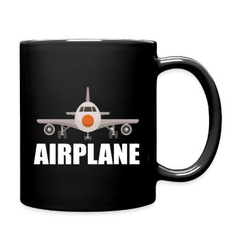 avion - Mug uni - noir - Droite