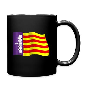 Drapeau officiel/bandera oficial: Isla de Mallorca - Mug uni - noir - Droite