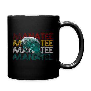 Seekuh - Tasse einfarbig - Schwarz - Rechts