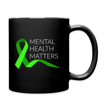 Questions de santé mentale V - Mug uni - noir - Droite