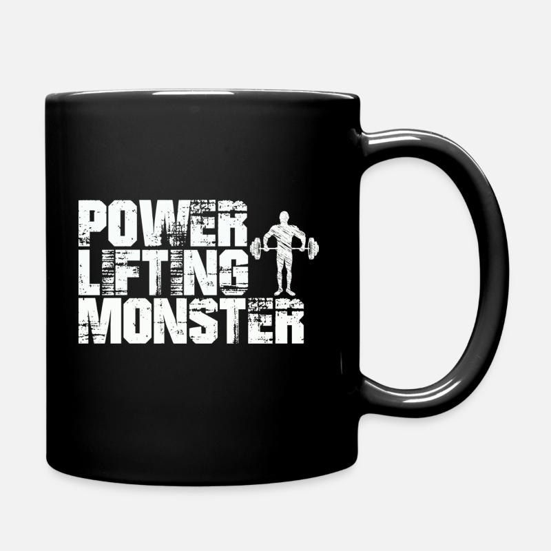 Power Lifting Monster Geschenk - Tasse einfarbig - Schwarz