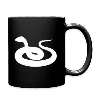 Mamba minimal serpent Reptile Silhouette - Mug uni - noir - Droite