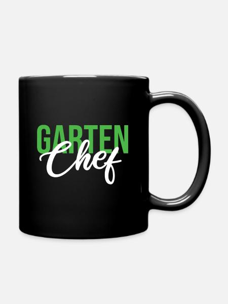Garten Chef Hobbygärtner Schrebergarten Gärtner - Tasse einfarbig - Schwarz