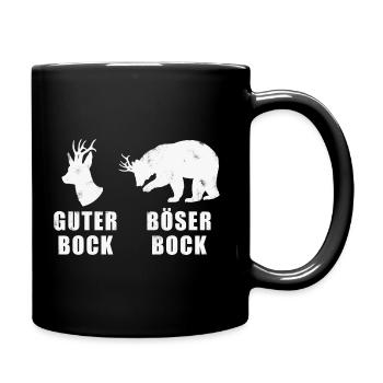 Bär Bock gegen Grün Nein Danke Kein Bock Baerbock - Tasse einfarbig - Schwarz - Rechts