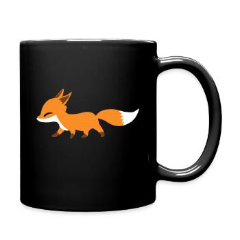 fox hunting - Tasse einfarbig - Schwarz - Rechts
