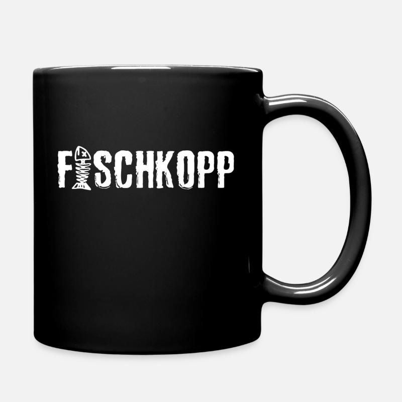 Fischkopp - Tasse einfarbig - Schwarz