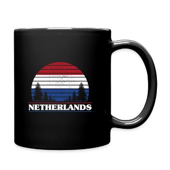 Netherlands - Full Colour Mug - black - Right