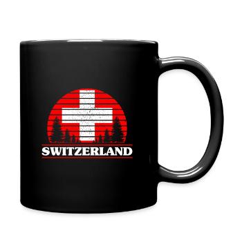 Suisse - Mug uni - noir - Droite