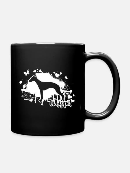 WHIPPET Chiens Mama chien lévrier Wilsigns - Mug uni - noir