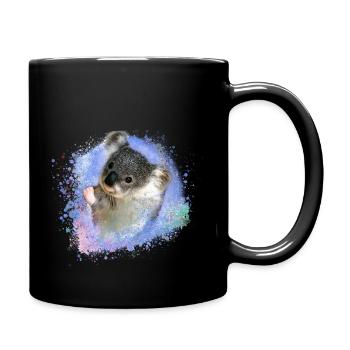 koala ,bunt,graffiti,malerei,koala bär - Tasse einfarbig - Schwarz - Rechts