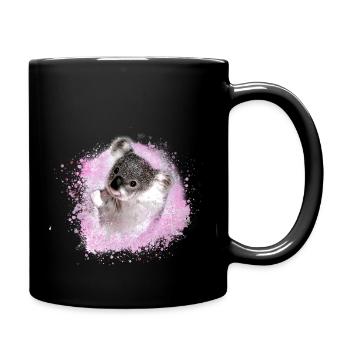 koala,pink,graffiti,painting,koala bear,pink - Full Colour Mug - black - Right