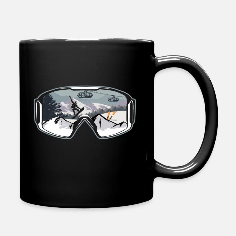 Snowboarden | Snowboard Snowboarder Geschenkideen - Tasse einfarbig - Schwarz
