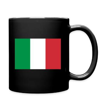 Flag of Italy - Tasse einfarbig - Schwarz - Rechts