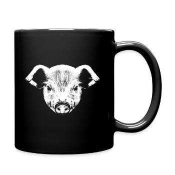 Piglet Graphic / Piglet White - Full Colour Mug - black - Right