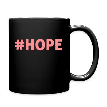 #Hope - Tasse einfarbig - Schwarz - Rechts