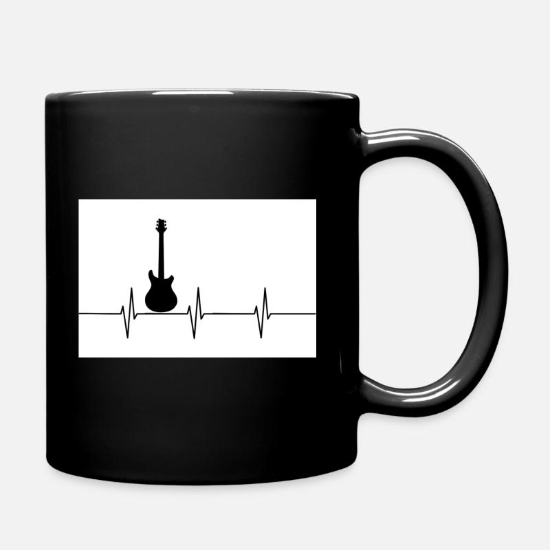 Passion for electric guitars - Full Colour Mug - black
