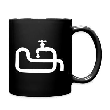 hydraulic system b1 - Full Colour Mug - black - Right